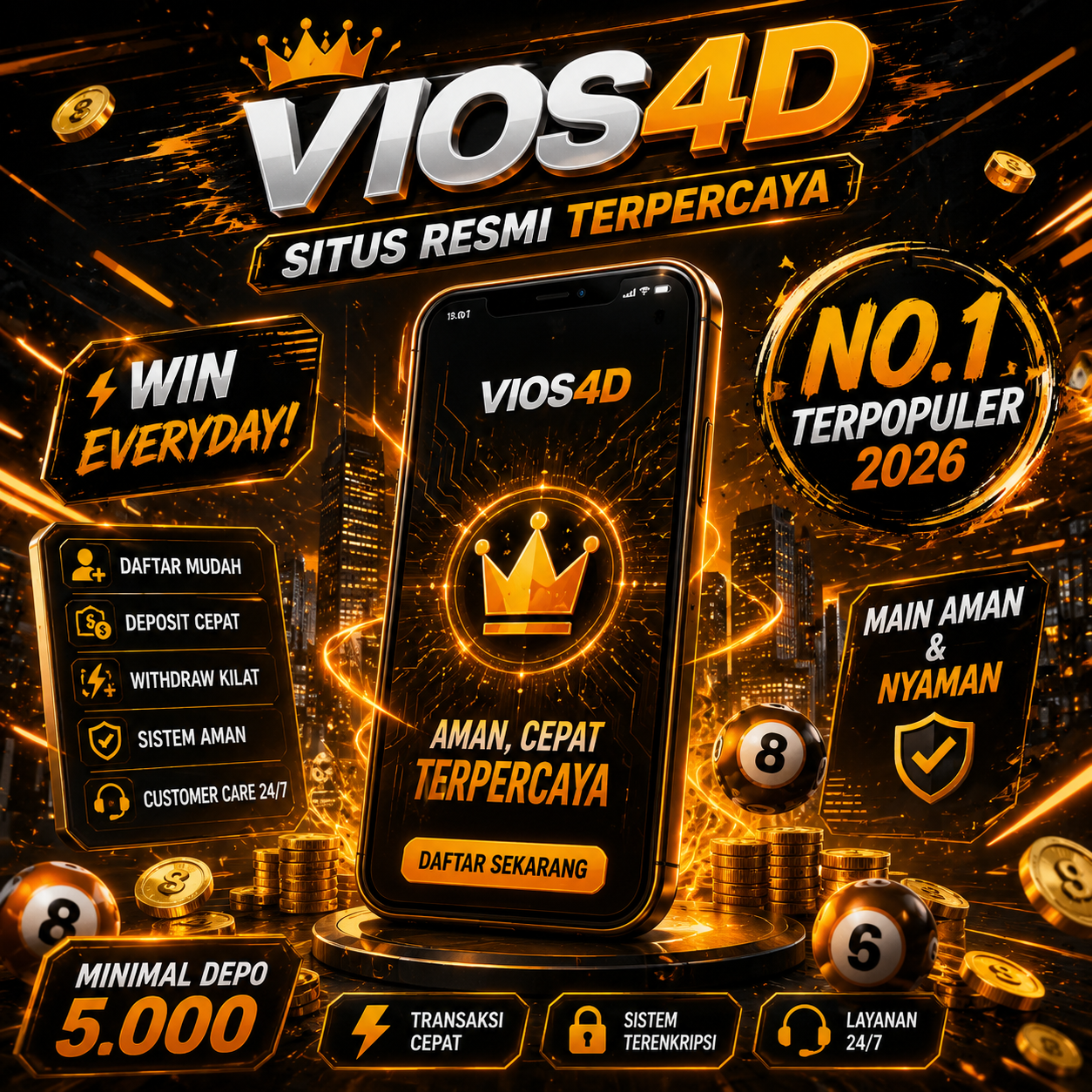 VIOS4D: Situs Parlay dengan Odds Tertinggi & Payout Tercepat